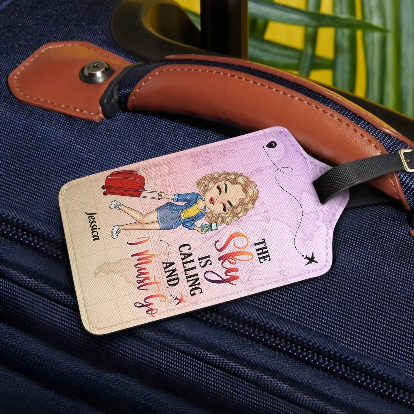 ust A Girl Boy Who Loves Traveling - Gift For Traveling Lovers - Personalized Luggage Tag Luggage Tag The Next Custom Gift