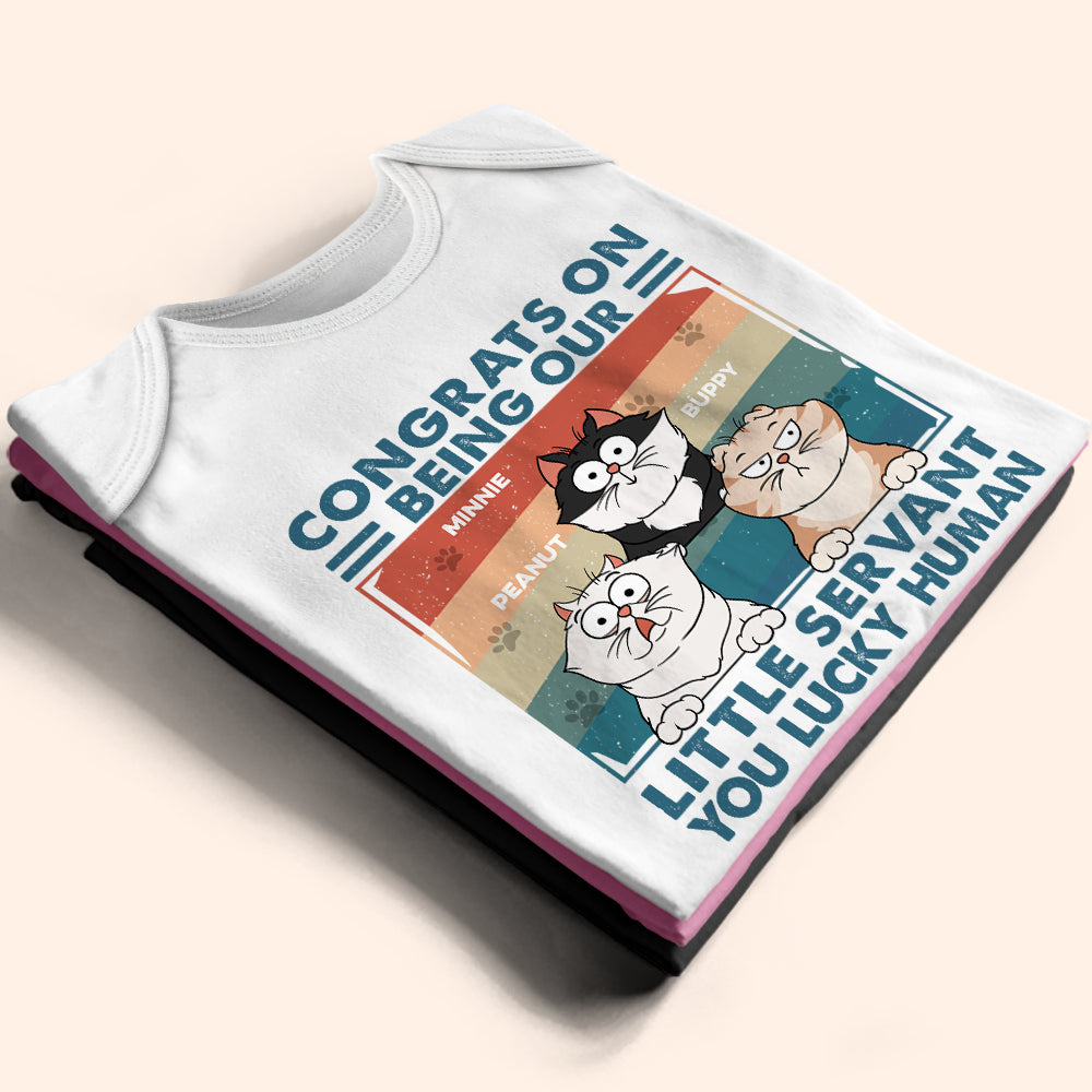 Congrats On Being My Little Servant - Personalized Baby Onesie