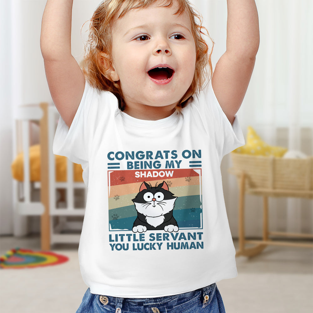 Congrats On Being My Little Servant - Personalized Baby Onesie