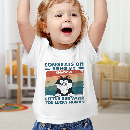 Congrats On Being My Little Servant - Personalized Baby Onesie