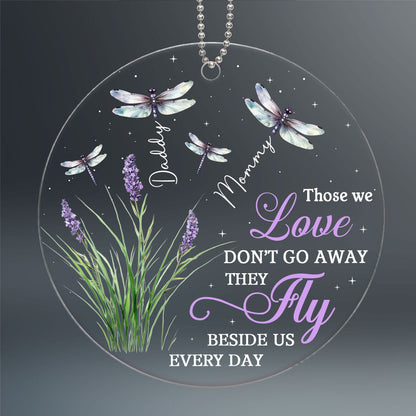 Dragonflies Memorial Keepsake Those We Love Personalized Acrylic Ornament