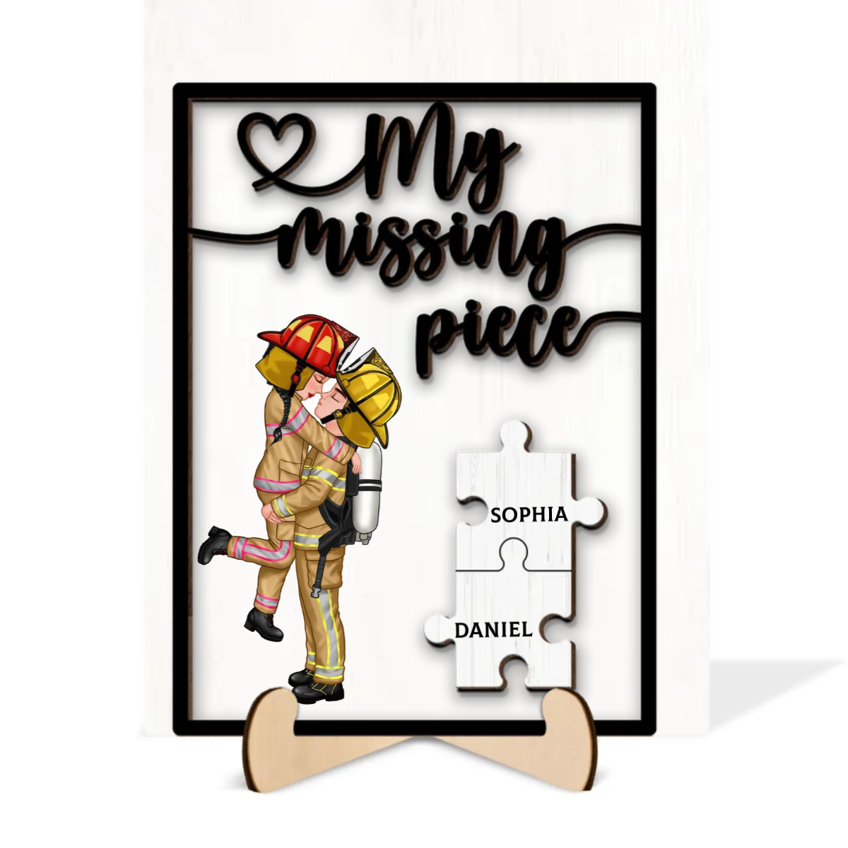 My Missing Piece Gift by Occupation Gift For Her Gift For Him Personalized  Wooden Plaque, Anniversary Gift For Couple, Dad Mom