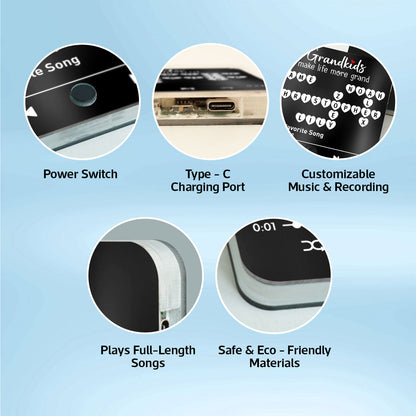 The Greatest Gift You Ever Know Crossword Puzzle Art Gift For Grandma Personalized Music Fridge Magnet