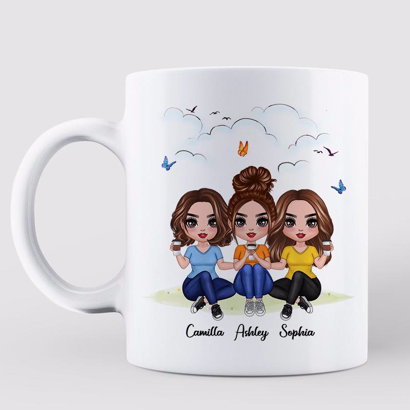 Sisters Are God‘s Way Besties Siblings Gift Personalized Mug