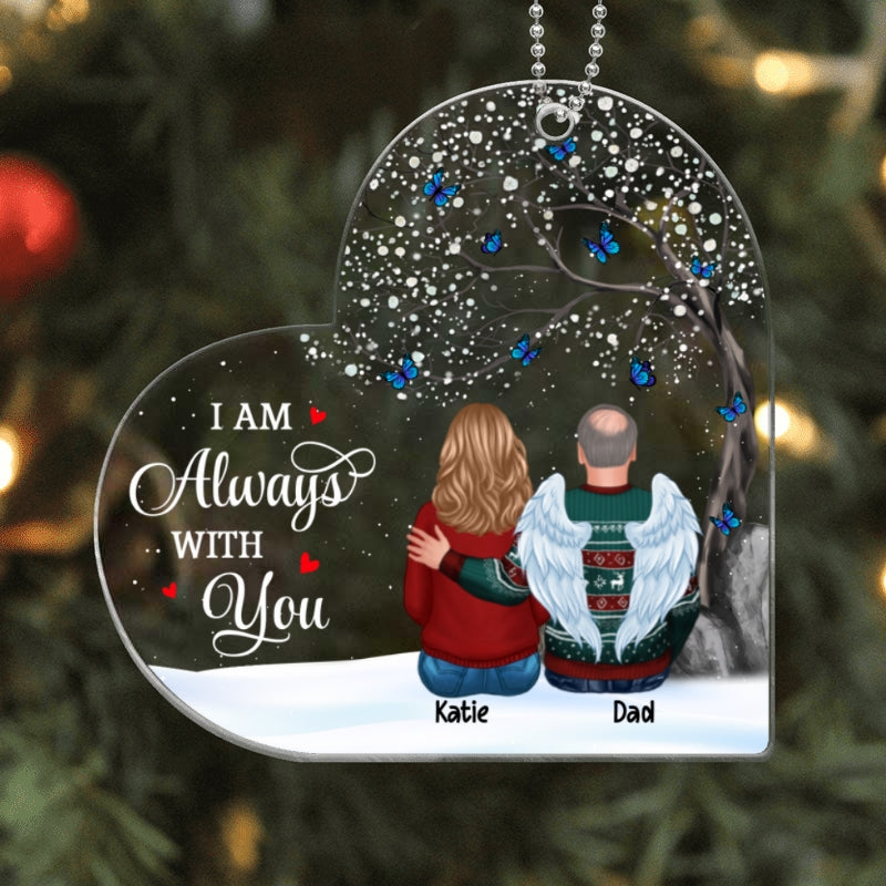 Blossom Tree Always With You Memorial Heart Personalized Acrylic Ornament