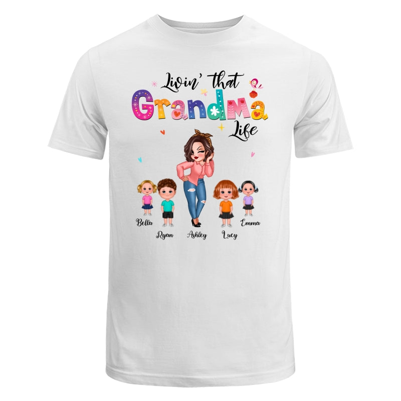 Livin‘ That Grandma Life Pretty Woman Gift For Grandma Personalized Shirt