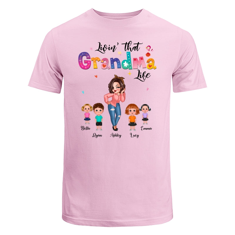 Livin‘ That Grandma Life Pretty Woman Gift For Grandma Personalized Shirt