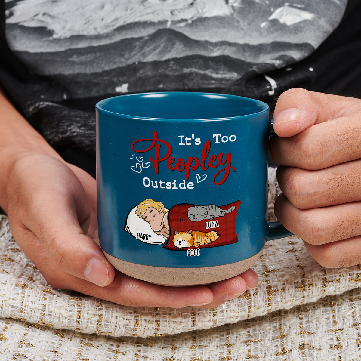 Too Peopley - Personalized Custom Pottery Mug