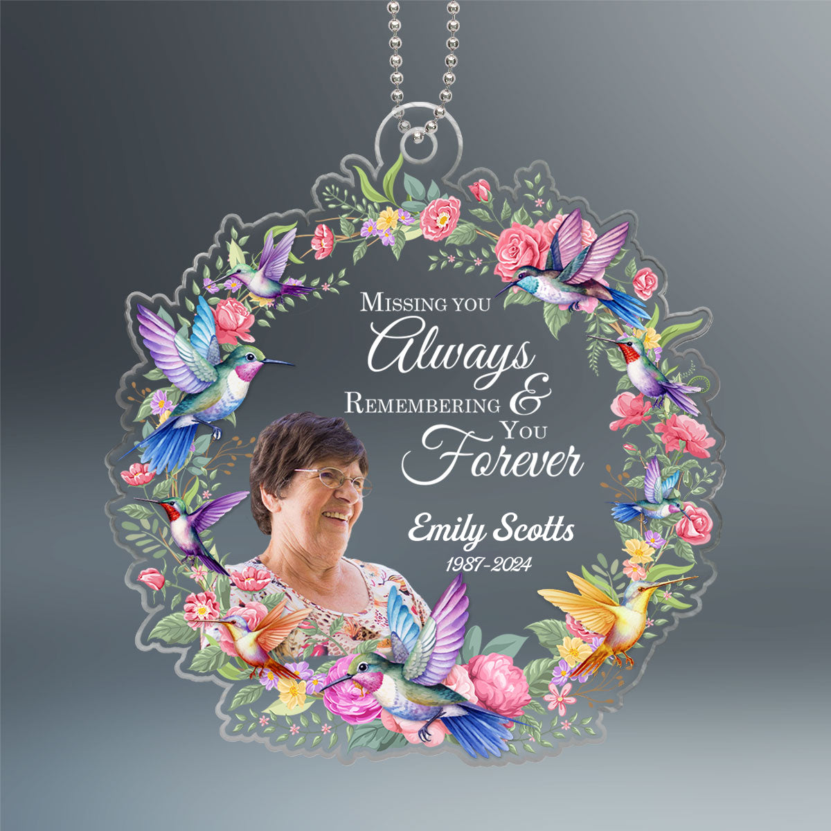 Missing You Always Remembering You Forever Personalized Acrylic Ornament