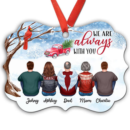 Always With You Family Memorial Personalized Christmas Ornament