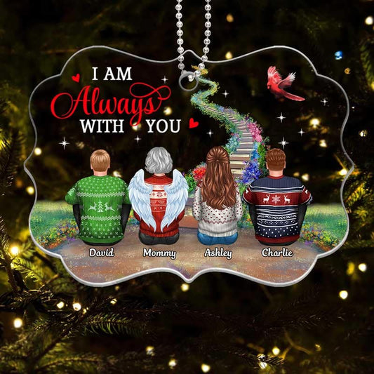 Memorial Heaven Stairway Personalized Christmas Acrylic Ornament