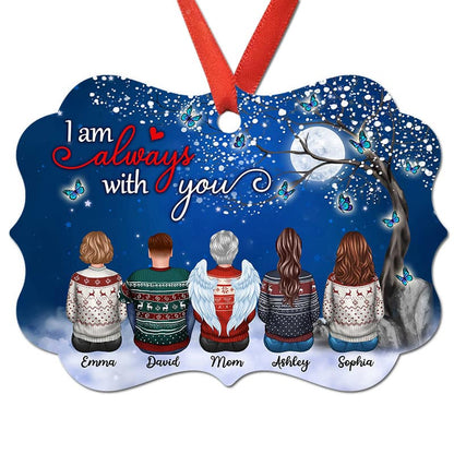 Family Memorial Blossom Tree Butterfly Personalized Christmas Ornament