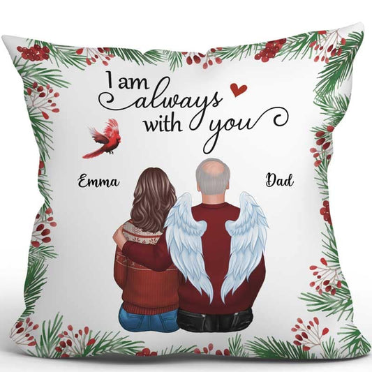 Holly Branch Memorial Personalized Pillow (Insert Included)
