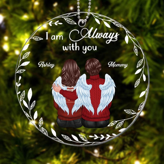 Christmas White Wreath Memorial Personalized Acrylic Ornament