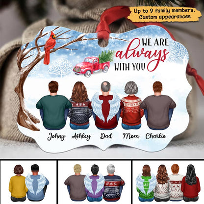 Always With You Family Memorial Personalized Christmas Ornament