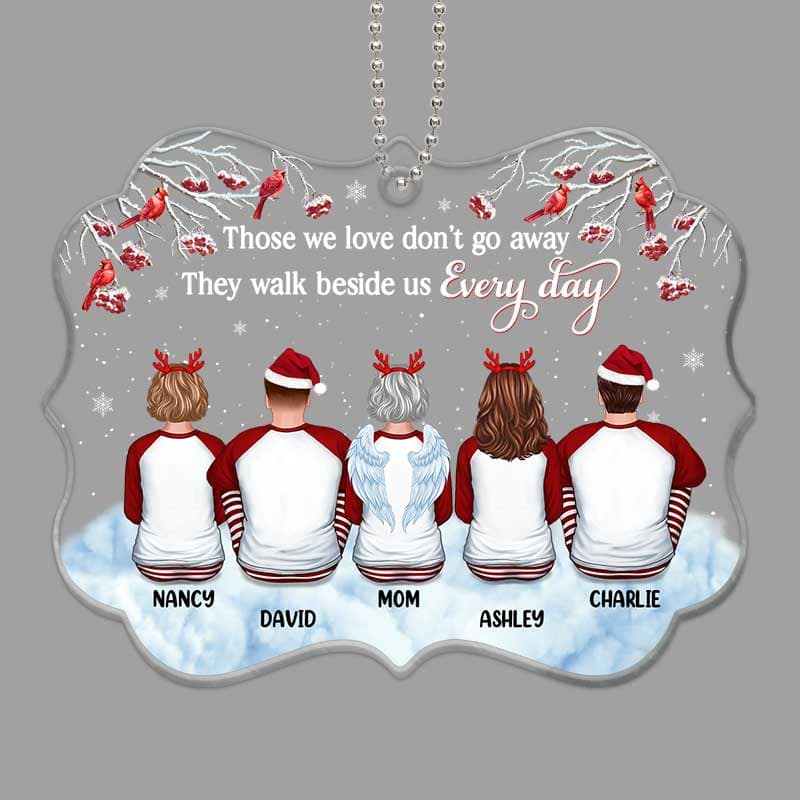Those We Love Memorial Family Personalized Christmas Acrylic Ornament