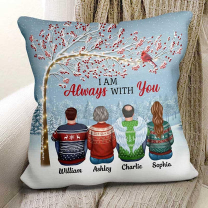Berry Tree Cardinal Always With You Family Memorial Personalized Pillow (Insert Included)