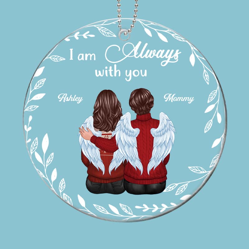 Christmas White Wreath Memorial Personalized Acrylic Ornament