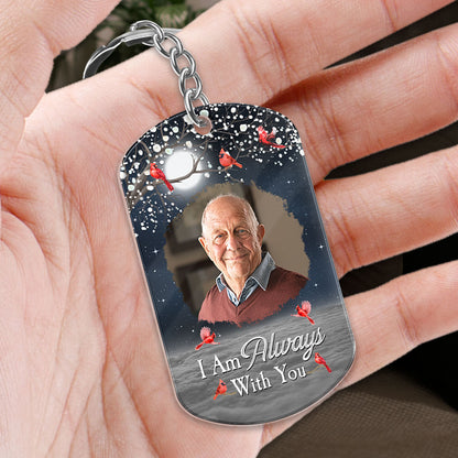Blossom Tree Cardinal Always With You Family Memorial Remembrance Personalized Acrylic Keychain