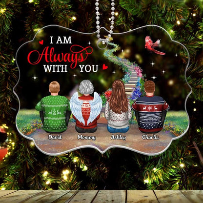 Memorial Heaven Stairway Personalized Christmas Acrylic Ornament