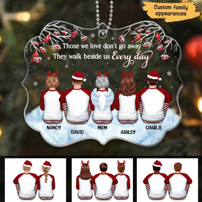 Those We Love Memorial Family Personalized Christmas Acrylic Ornament
