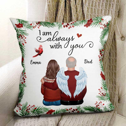 Holly Branch Memorial Personalized Pillow (Insert Included)