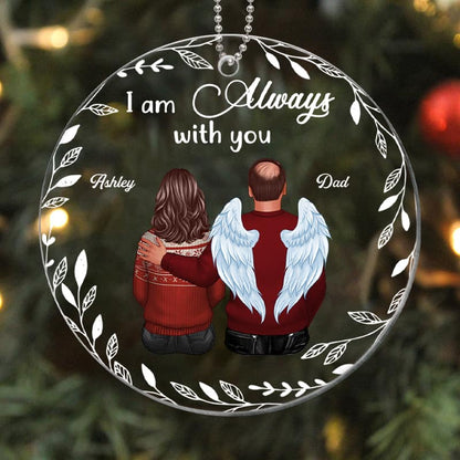 Christmas White Wreath Memorial Personalized Acrylic Ornament