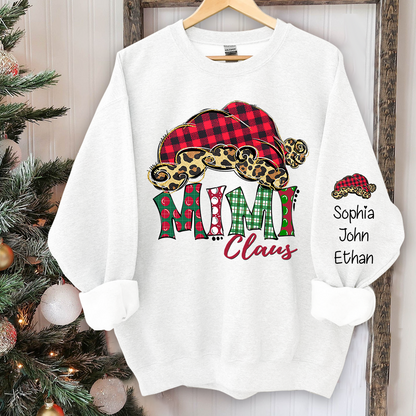 Mimi Claus Christmas And Grandkids Sweatshirt