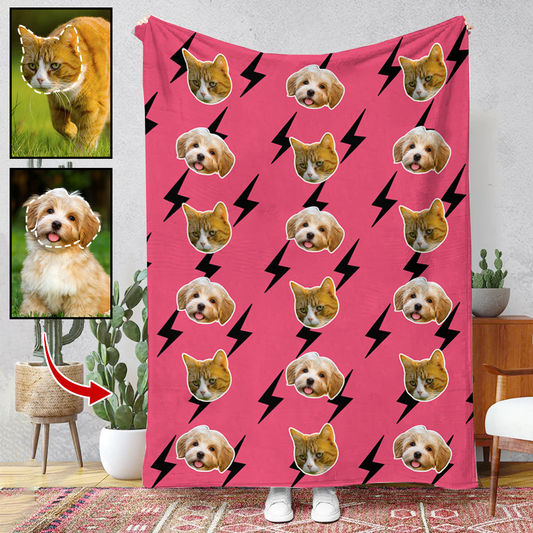 Upload Your Photo Blanket For Dog, Cat Lovers - Custom Photo Pet New