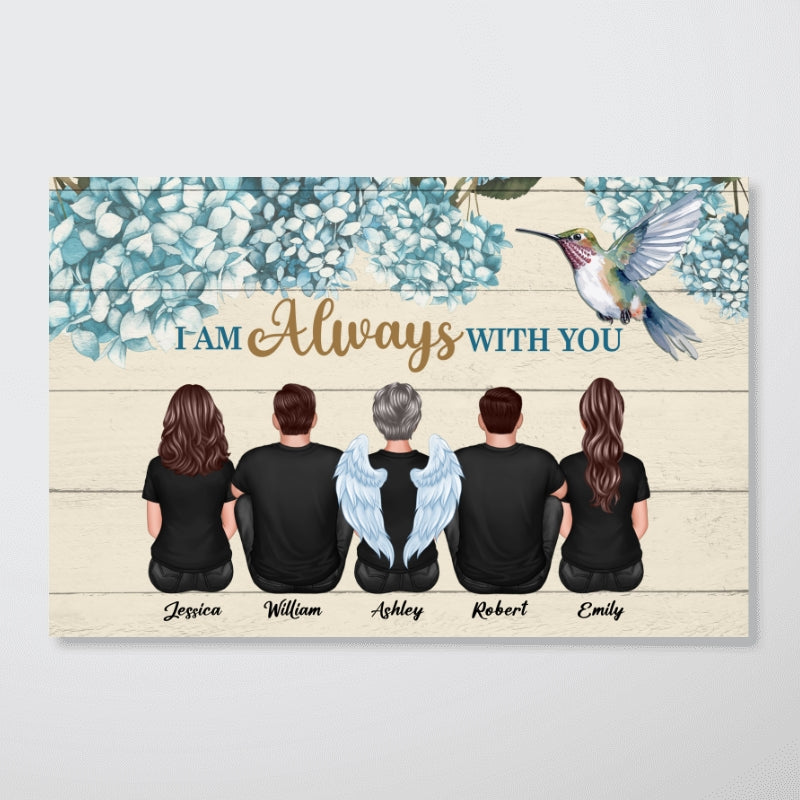 Hummingbird I Am Always With You Memorial Personalized Poster