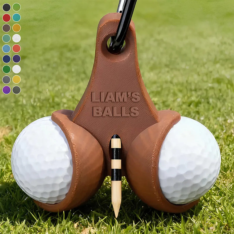 Custom Photo My Lucky Balls - Personalized 3D Printed Golf Ball Tee Holder
