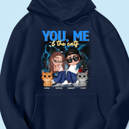 Y2K Couple And Cats Bootleg Personalized Shirt
