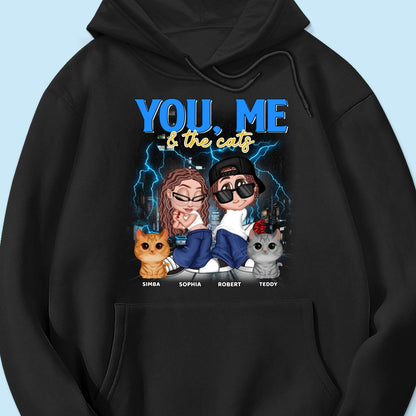 Y2K Couple And Cats Bootleg Personalized Shirt