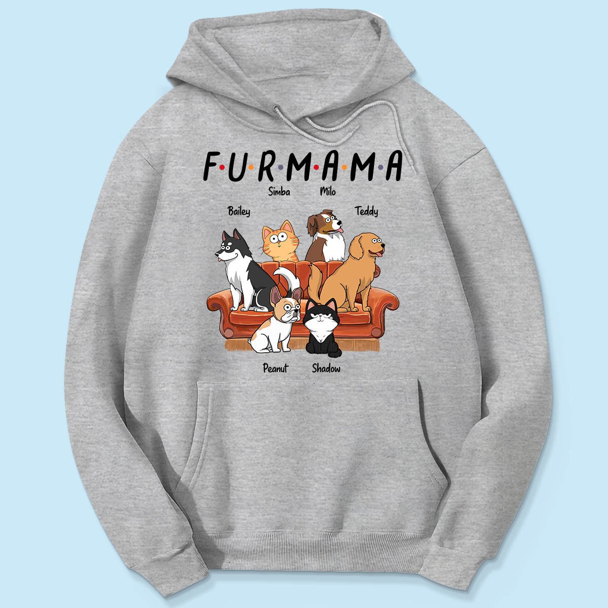 Dog Mom Cat Mom Fur Mama Personalized Shirt