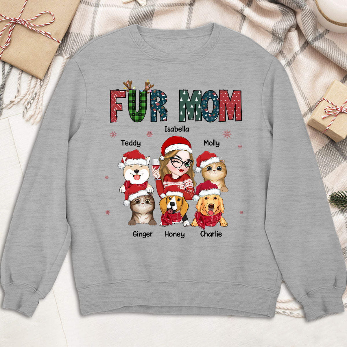 My Lovely Fur Mom - Personalized Custom Sweatshirt