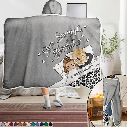 Our Snuggle Blanket - Personalized Wearable Hooded Blanket