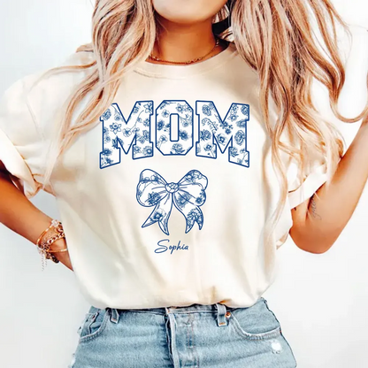 Mom Mama Grandma Chinoiserie Coquette Personalized Shirt, Gift for mom, grandma