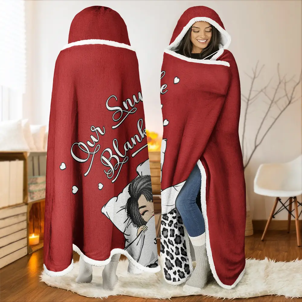 Our Snuggle Blanket - Personalized Wearable Hooded Blanket