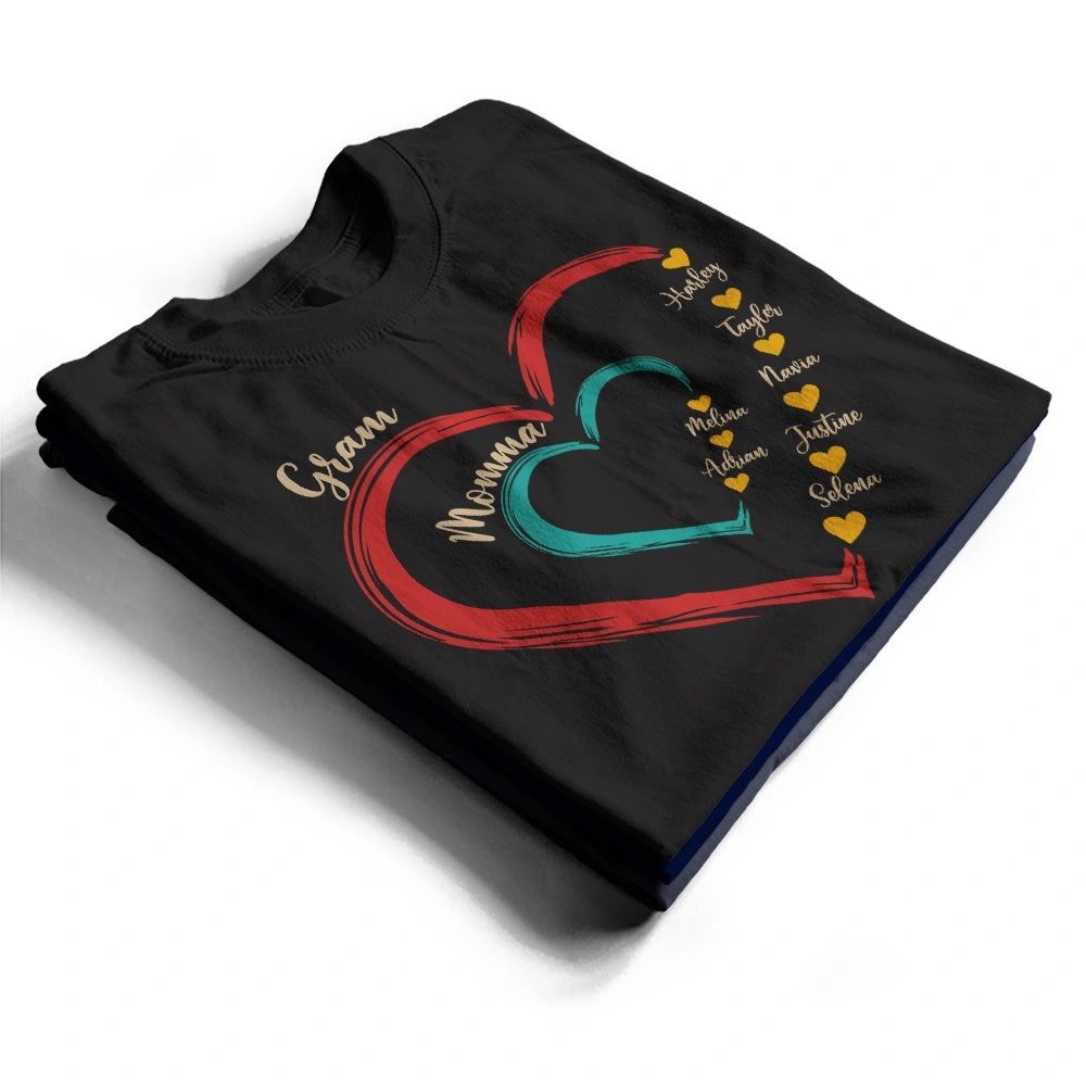 Mom Grandma Sweethearts Retro - Personalized T Shirt