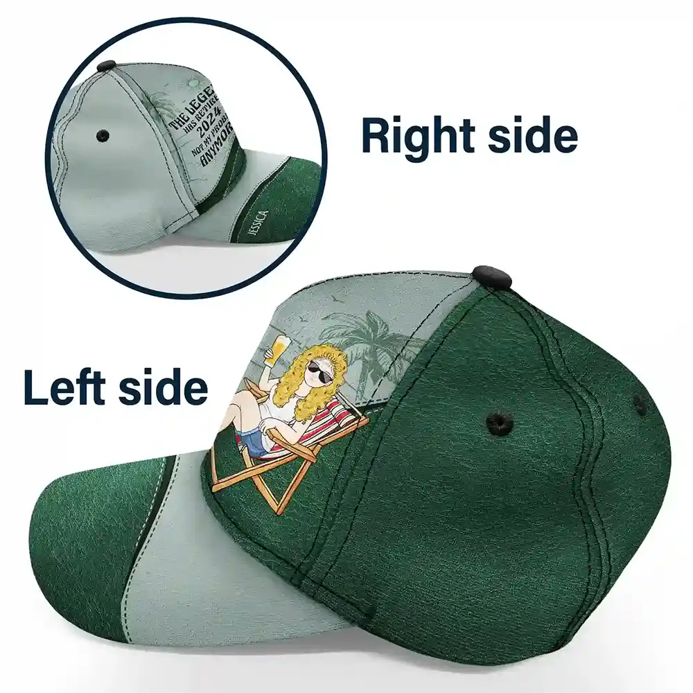 The Legend Has Retired Vintage - Personalized Classic Cap