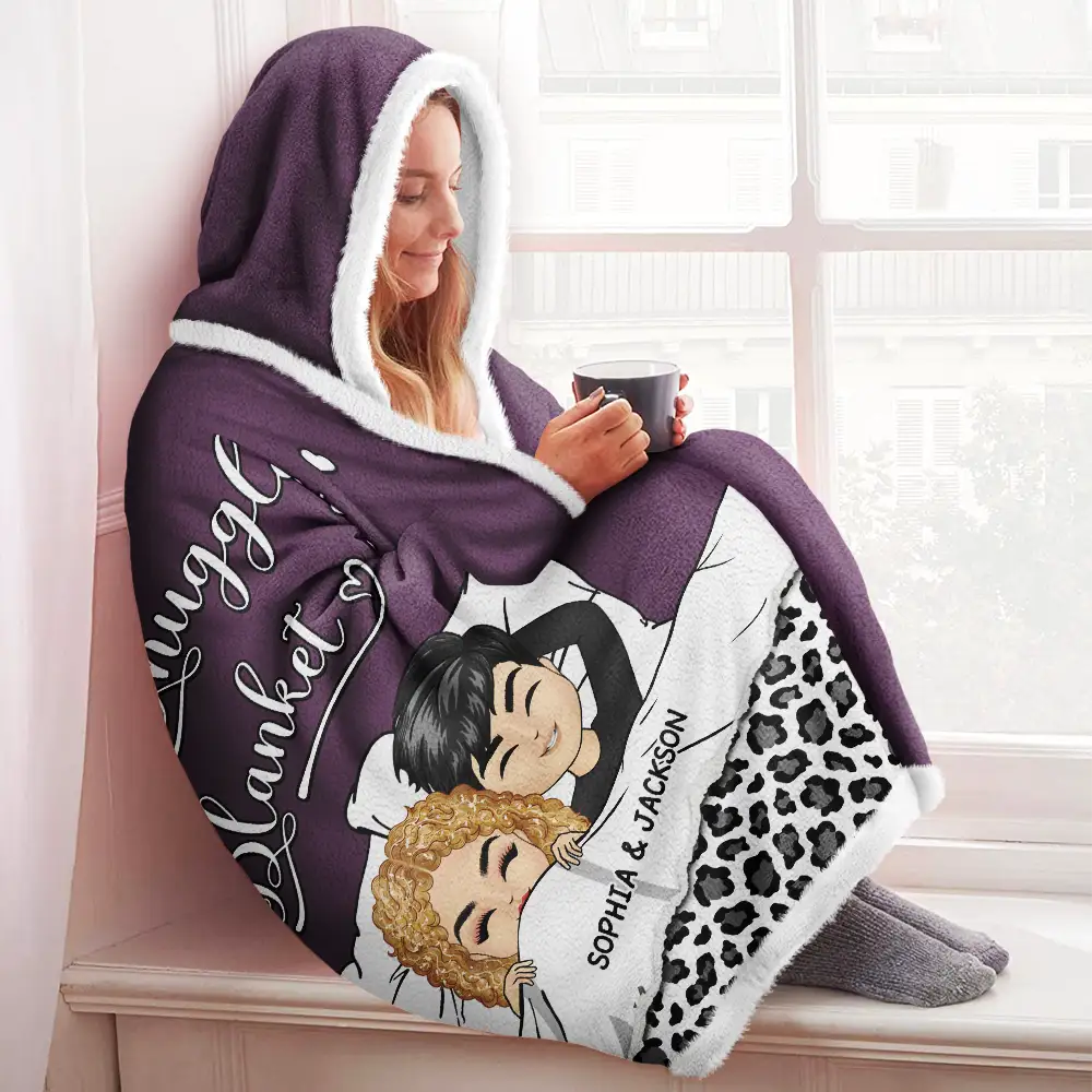 Our Snuggle Blanket - Personalized Wearable Hooded Blanket