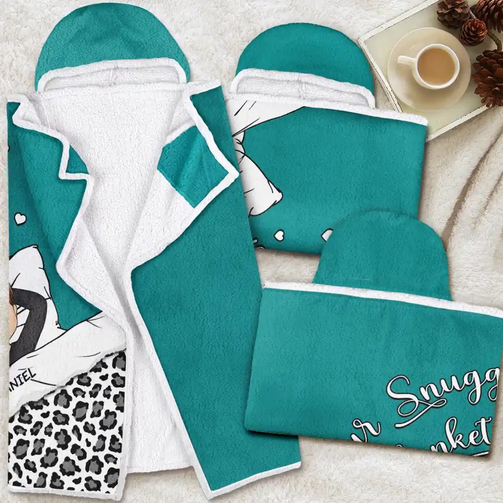 Our Snuggle Blanket - Personalized Wearable Hooded Blanket