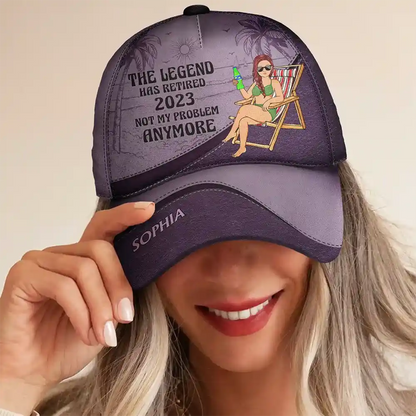 The Legend Has Retired Vintage - Personalized Classic Cap